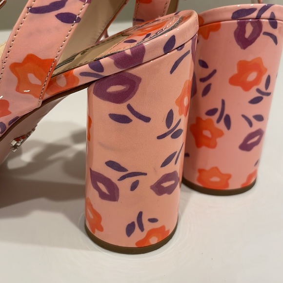 Prada Floral Patent Ankle-Wrap Sandals - Picture 13 of 13